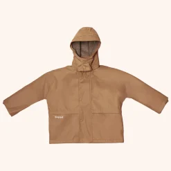 aarhus regenjacke wolle karamell