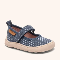 barefoot ballet navy dots