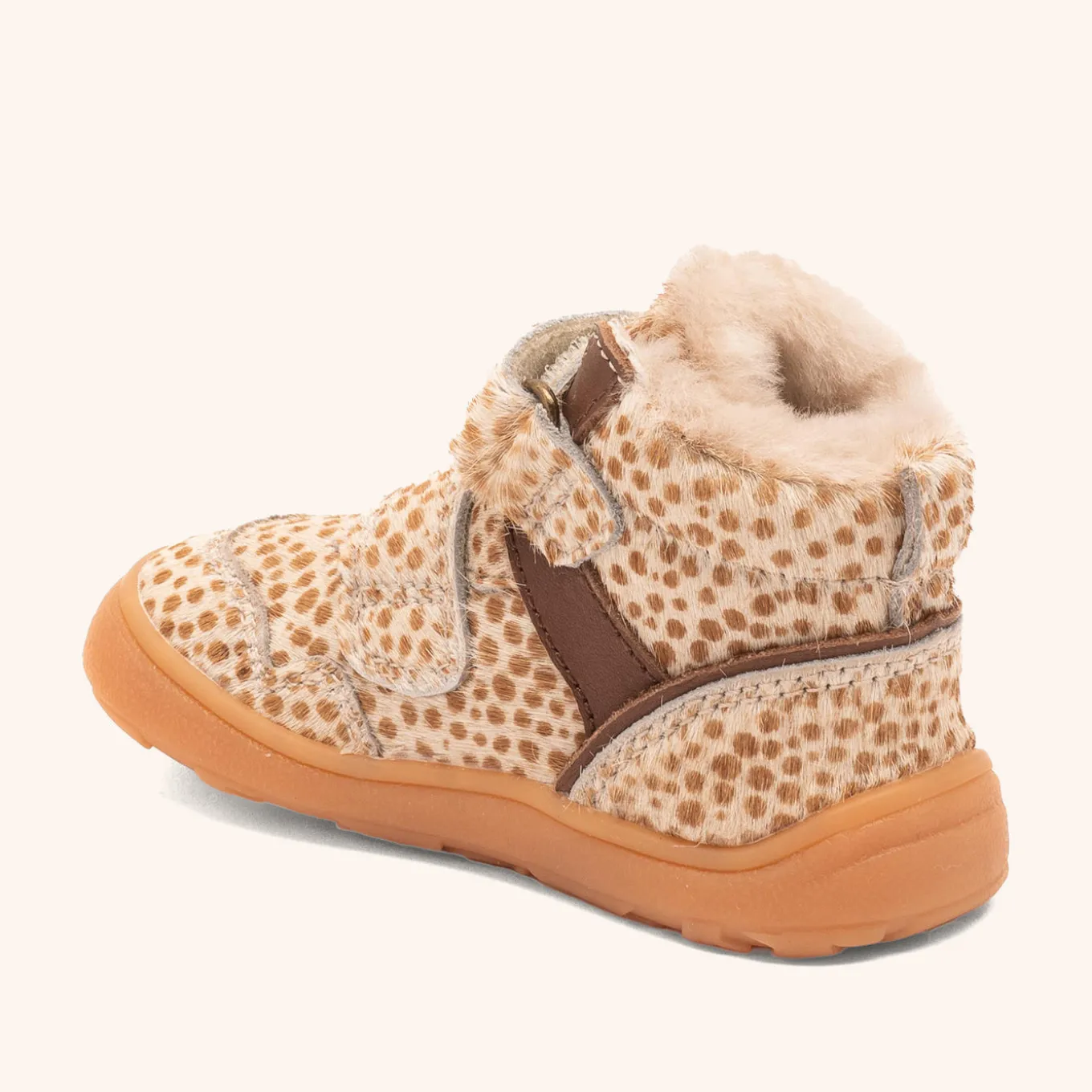 barefoot becky lamb brown dots