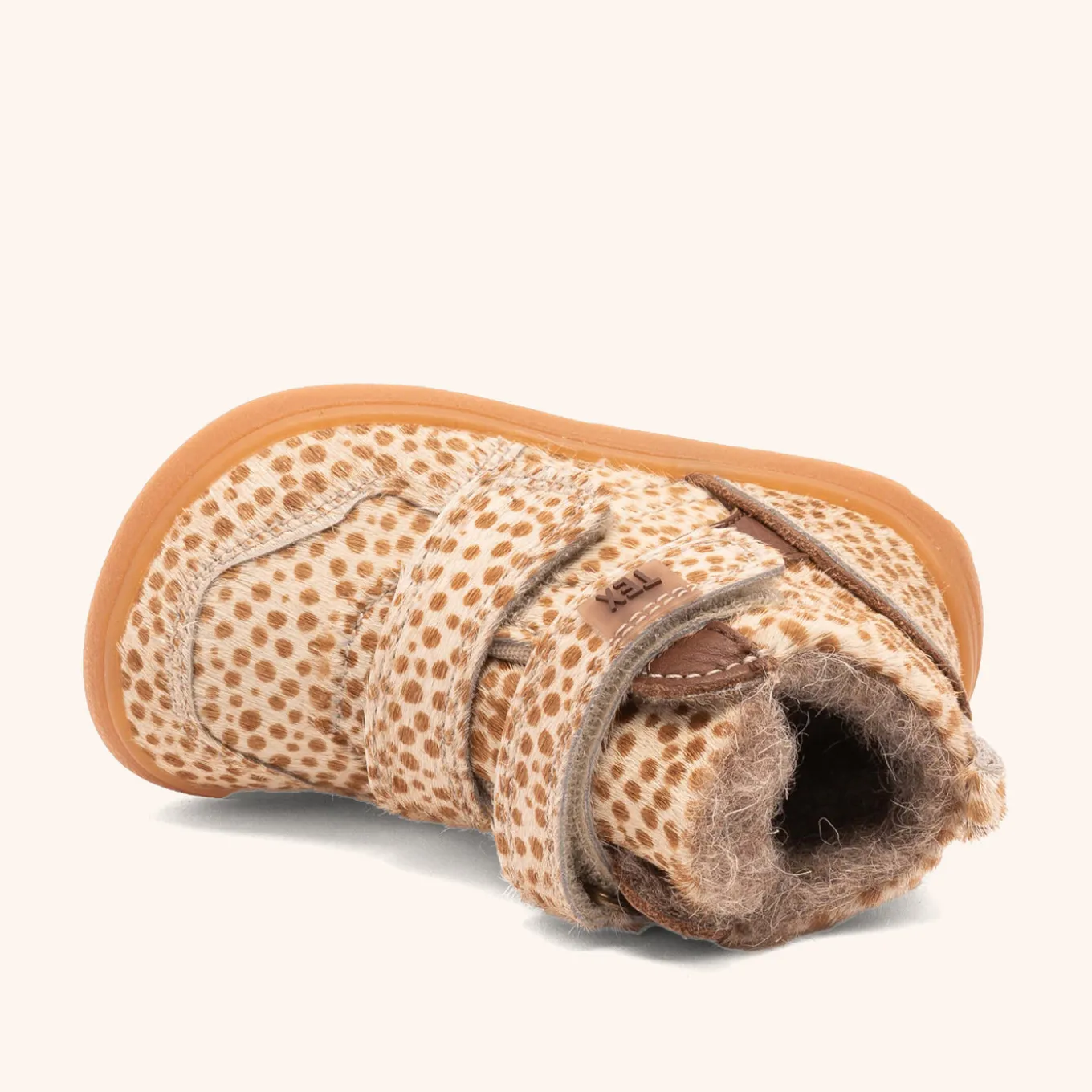 barefoot becky tex brown dots