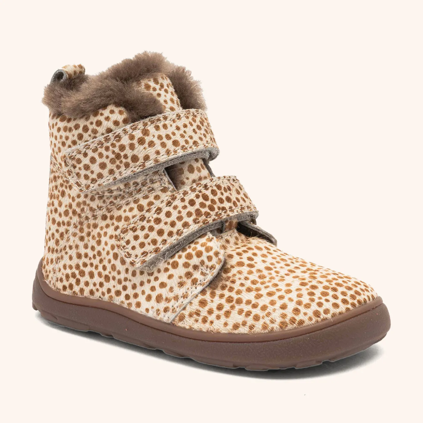 barefoot emil lamb brown dots