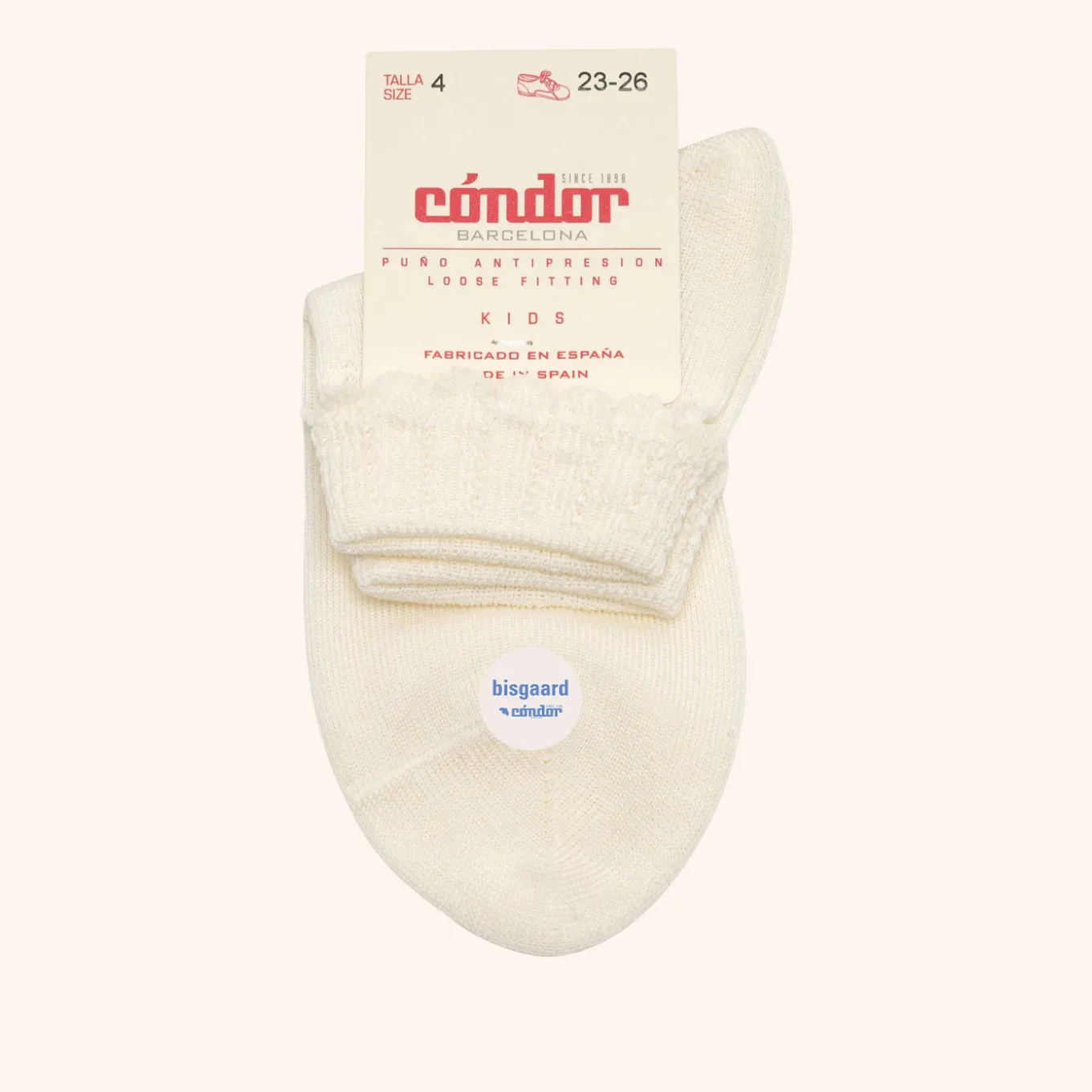 x Cóndor cotton ankle sock with openwork cava
