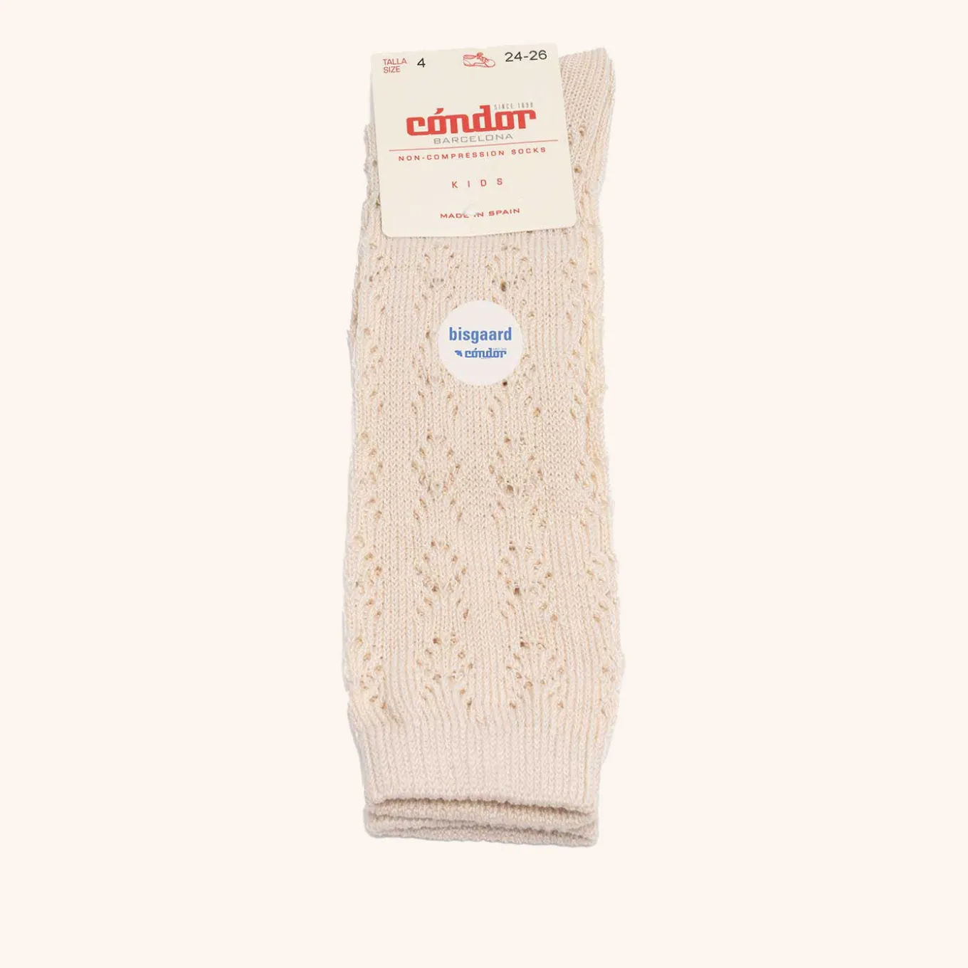 x Cóndor cotton knee high with openwork lino