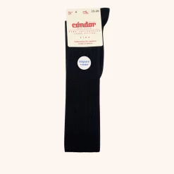 x Cóndor cotton rib knee high socks navy