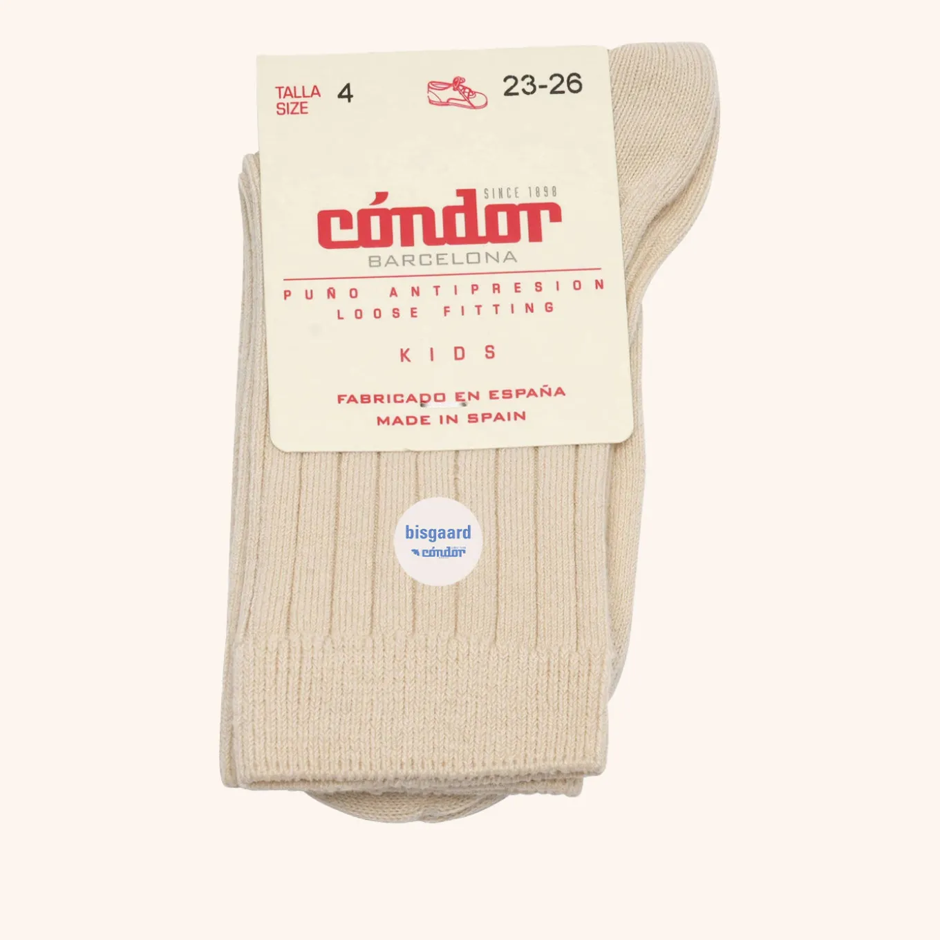 x Cóndor cotton rib short socks lino