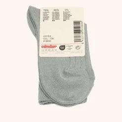 x Cóndor cotton rib short socks dry green