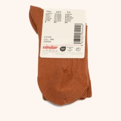 x Cóndor cotton rib short socks oxido