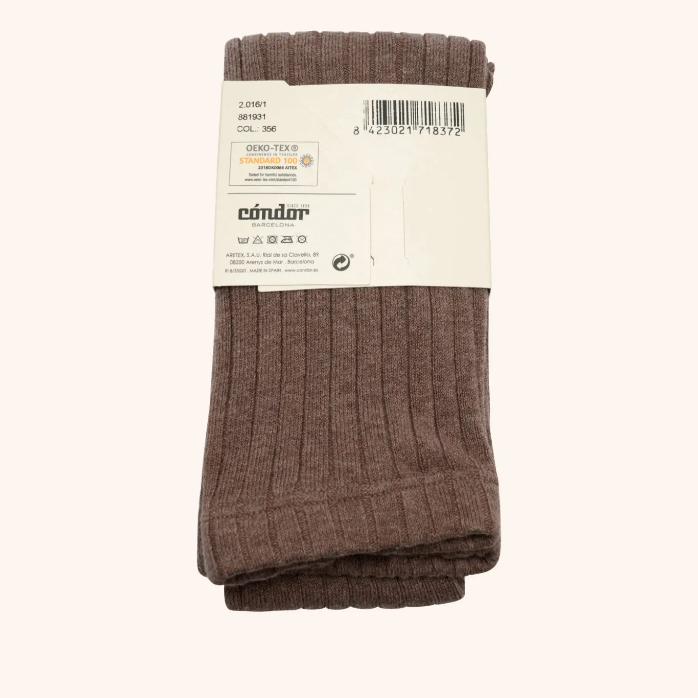 x Cóndor cotton rib tights tronco