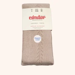 x Cóndor cotton tights with side openwork piedra