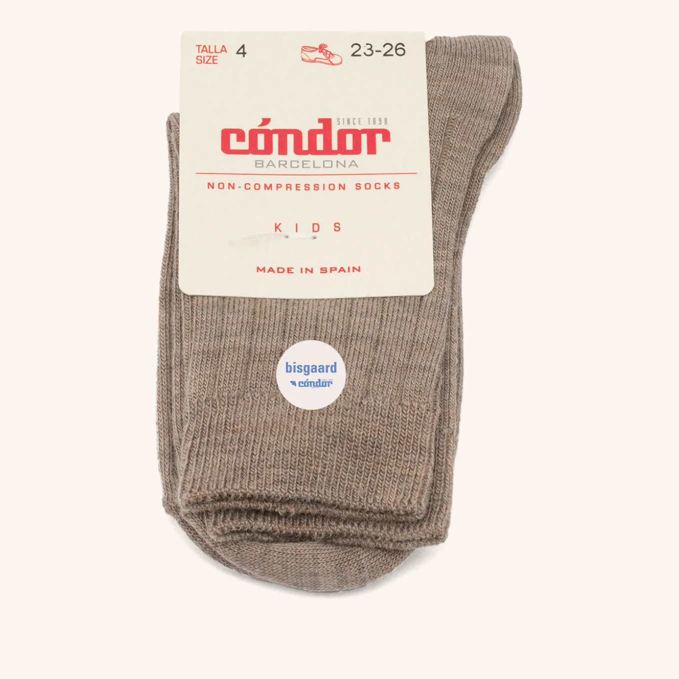 x Cóndor merino wool rib short socks arena