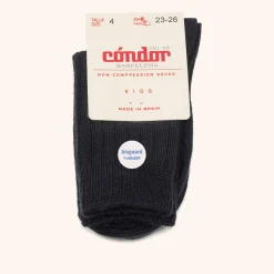 x Cóndor merino wool rib short socks azul oscuro