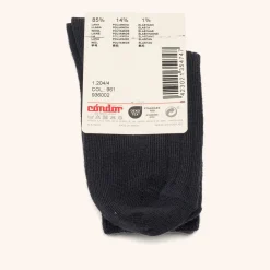 x Cóndor merino wool rib short socks azul oscuro